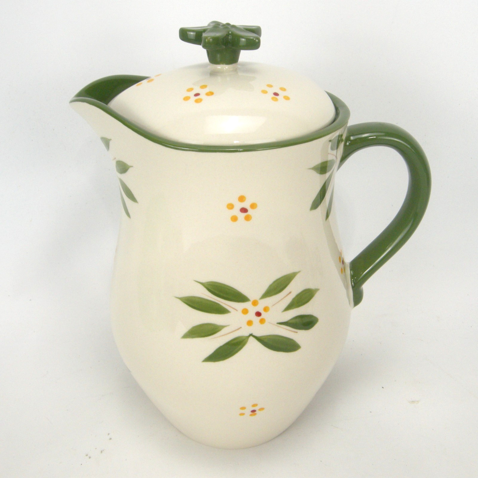 Temptations by Tara 2 Qt Pitcher Old World Green with Lid KFI-XNG-89328