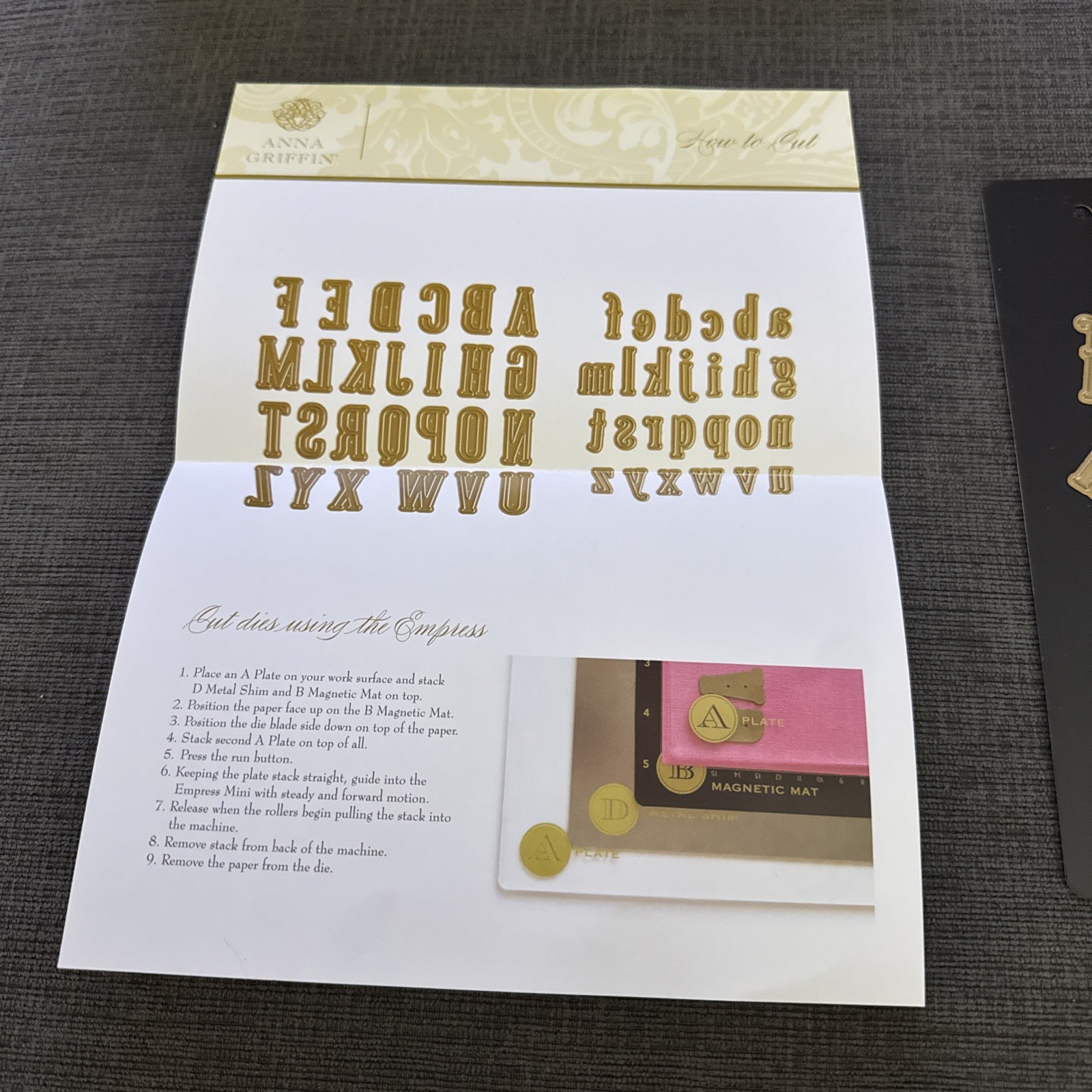 Anna Griffin By the Letters Alphabet Dies