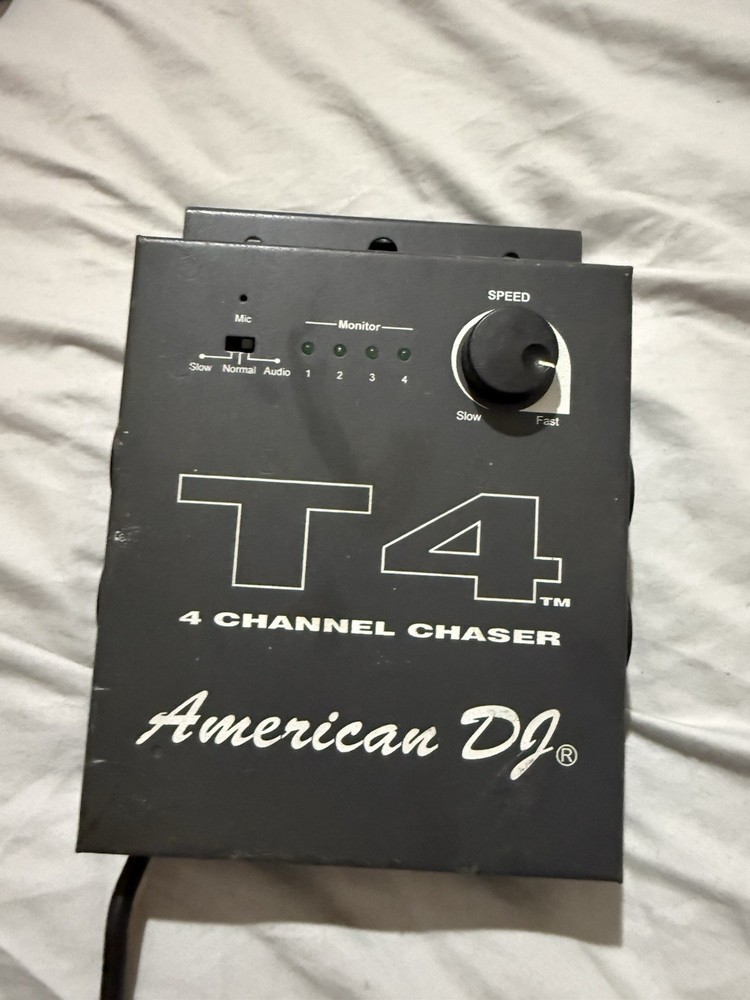 American DJ T4 Chaser 4 Channel Control Console for Stage Lighting Controller
