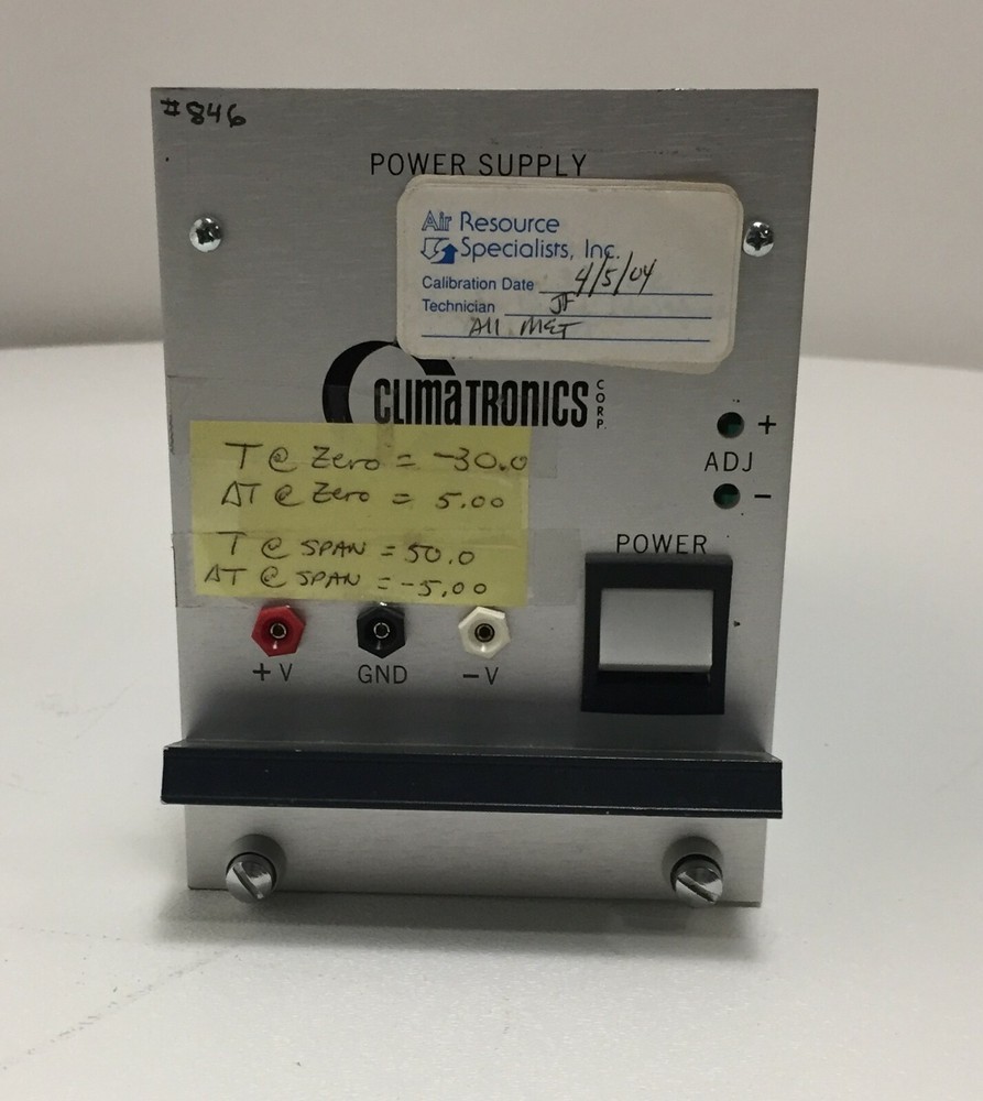 CLIMATRONICS 101074 POWER SUPPLY 400807