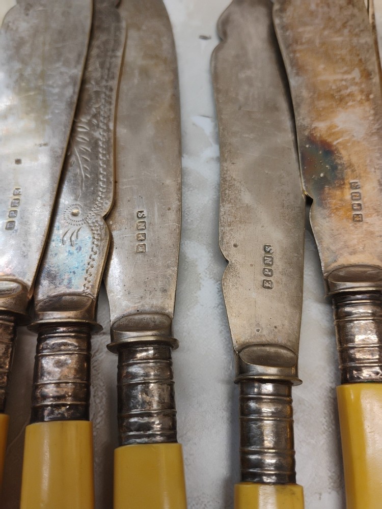 Vintage EPNS Bakelite Handled Silverware