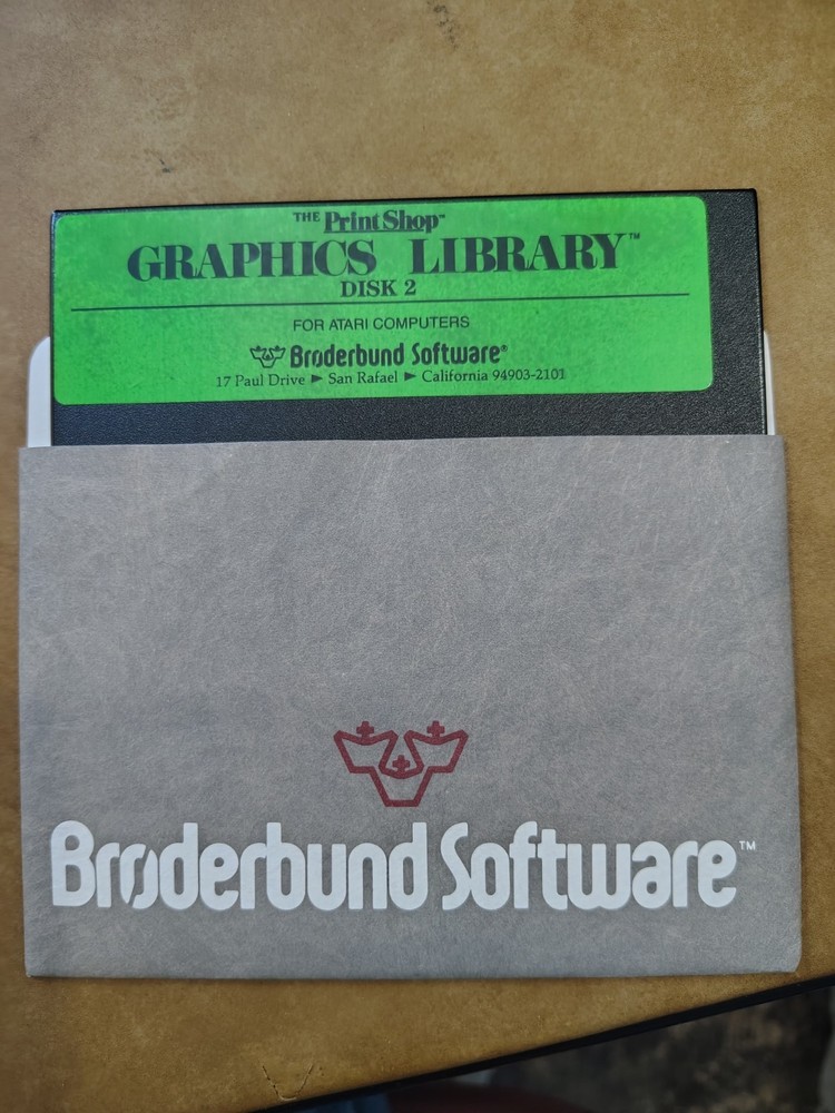 The Print shop Graphics Library Disk 2 Atari
