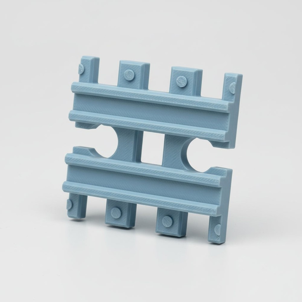 Tiny Train Track Straight 60mm - 3D Printed Connector