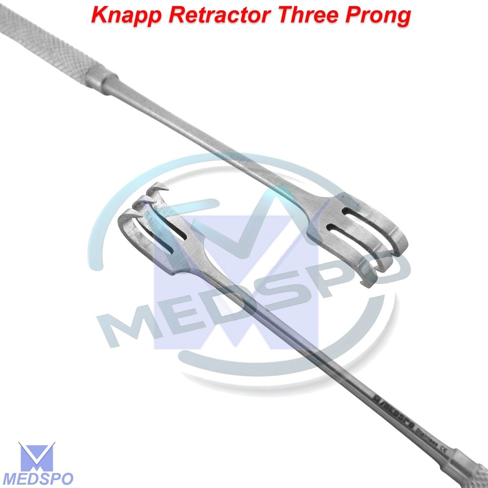 Surgical Knapp Retractor Three Prong Hook Sharp Ophthalmic Surgery Instruments