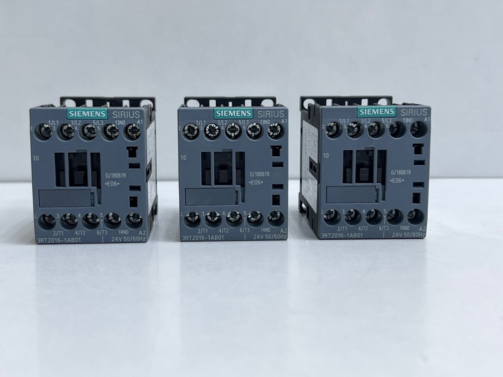 (LOT 3 PCS) SIEMENS 3RT2016-1AB01 CONTACTOR