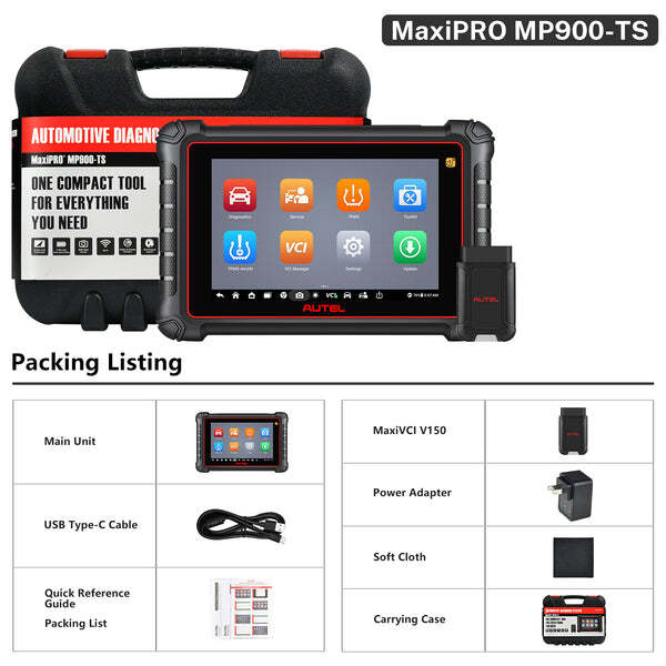 Autel MaxiPRO MP900TS MP900-TS TPMS Programming ECU Coding Bidirectional Scanner