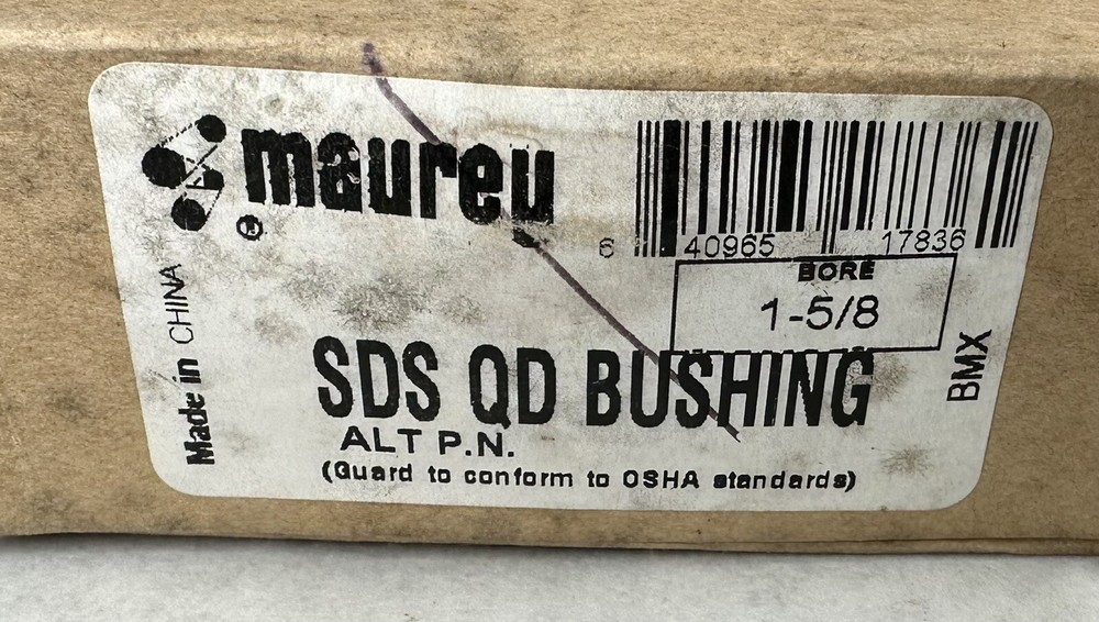 NEW Maurey SDS QD Bushing, 1-5/8” Bore
