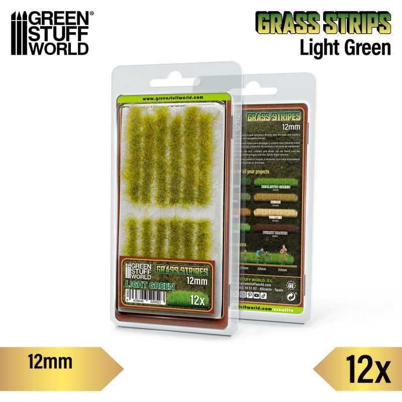 Grass Strips 12mm Light Green
