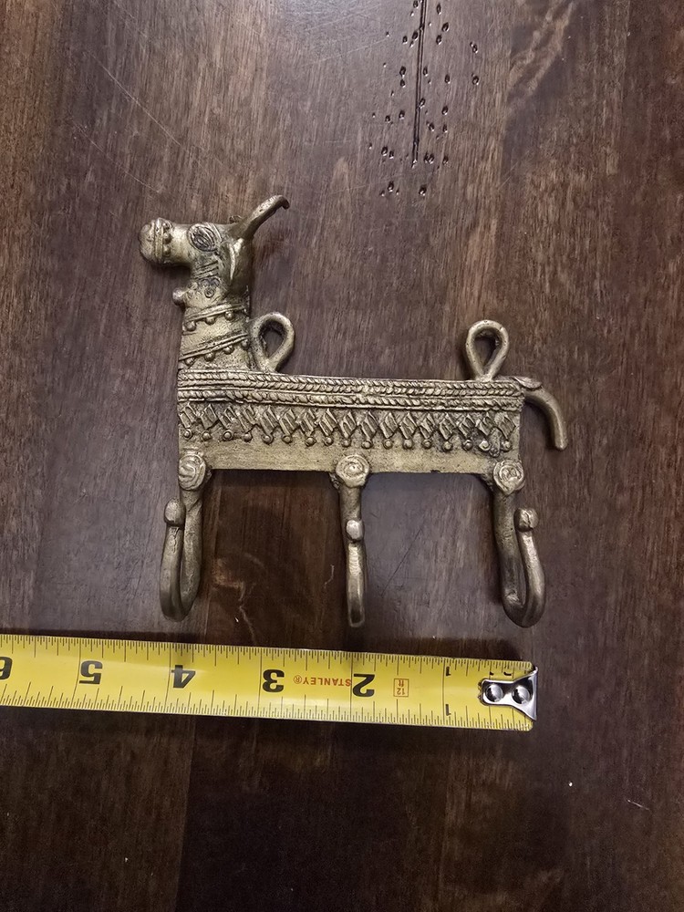 Solid Brass Vintage Key Hook/ Wall Hanger