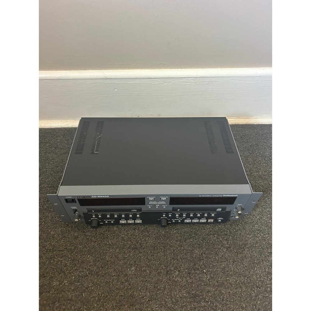 Tascam CD-RW402 Professional Dual CD Recorder Duplicator Rackmount Unit Only