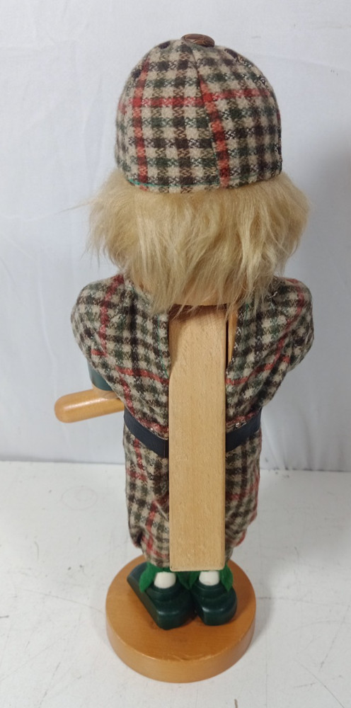 Original Steinbach Volkskunst Germany Baseball Player Nutcracker Tweed Bat