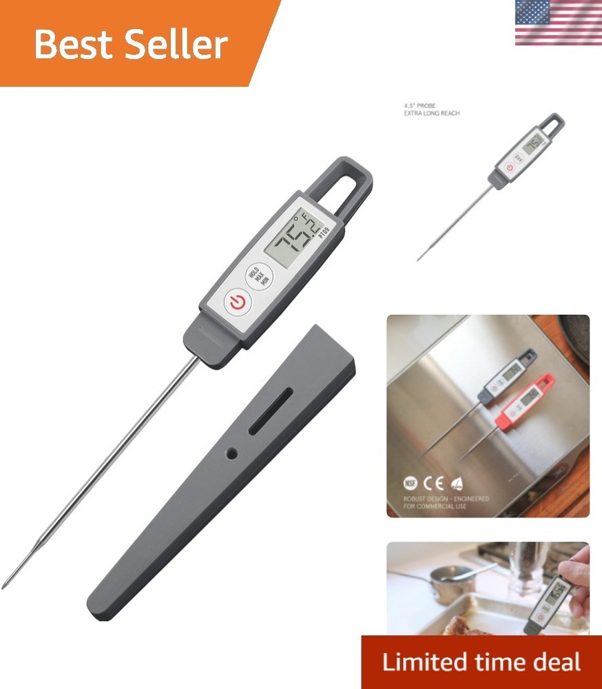 4.5" Digital Thermometer with °C/°F Toggle – Perfect for Culinary Precision
