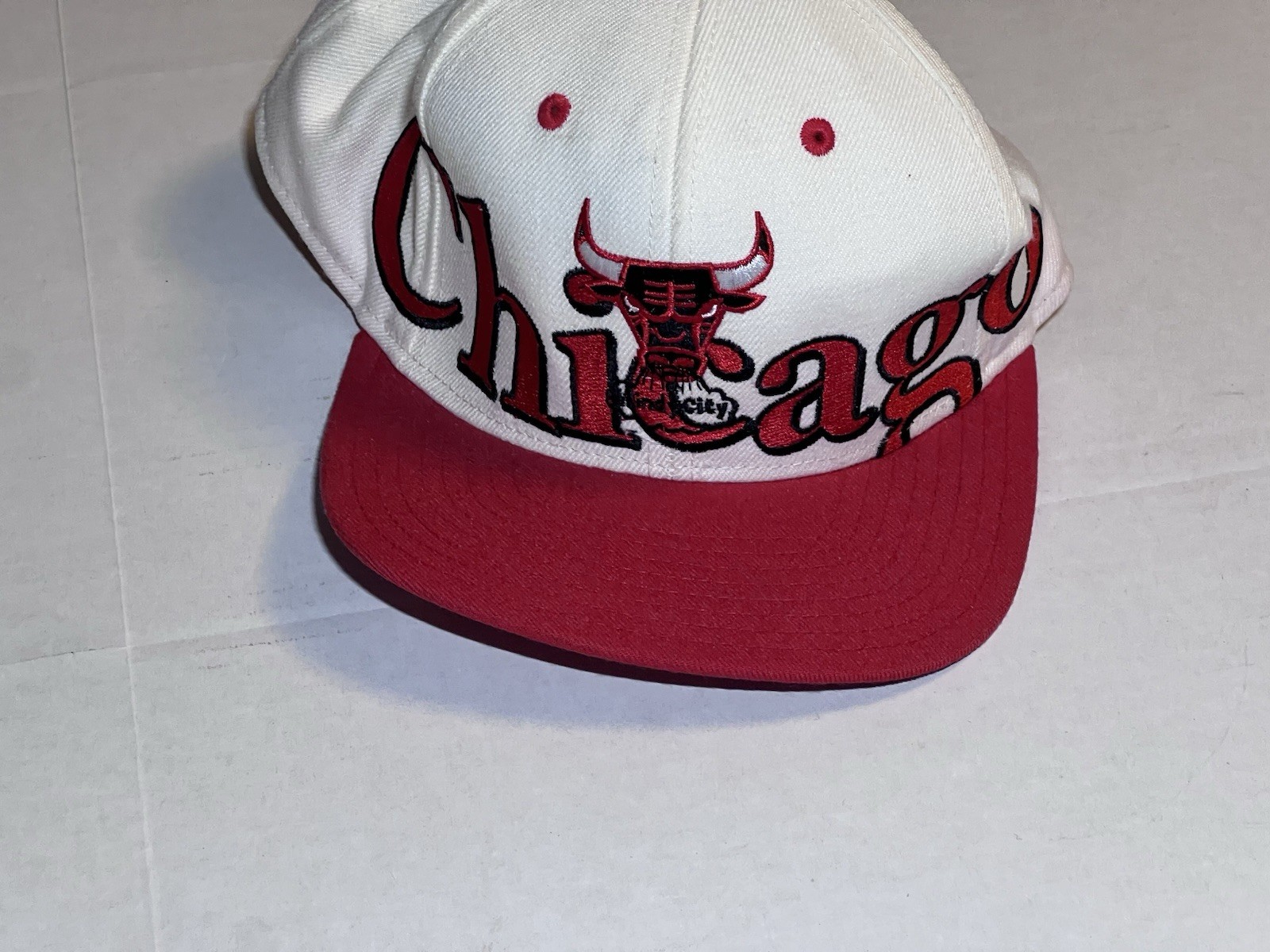 Vintage Chicago Bulls Adidas SnapBack Rare Windy City Edition NBA