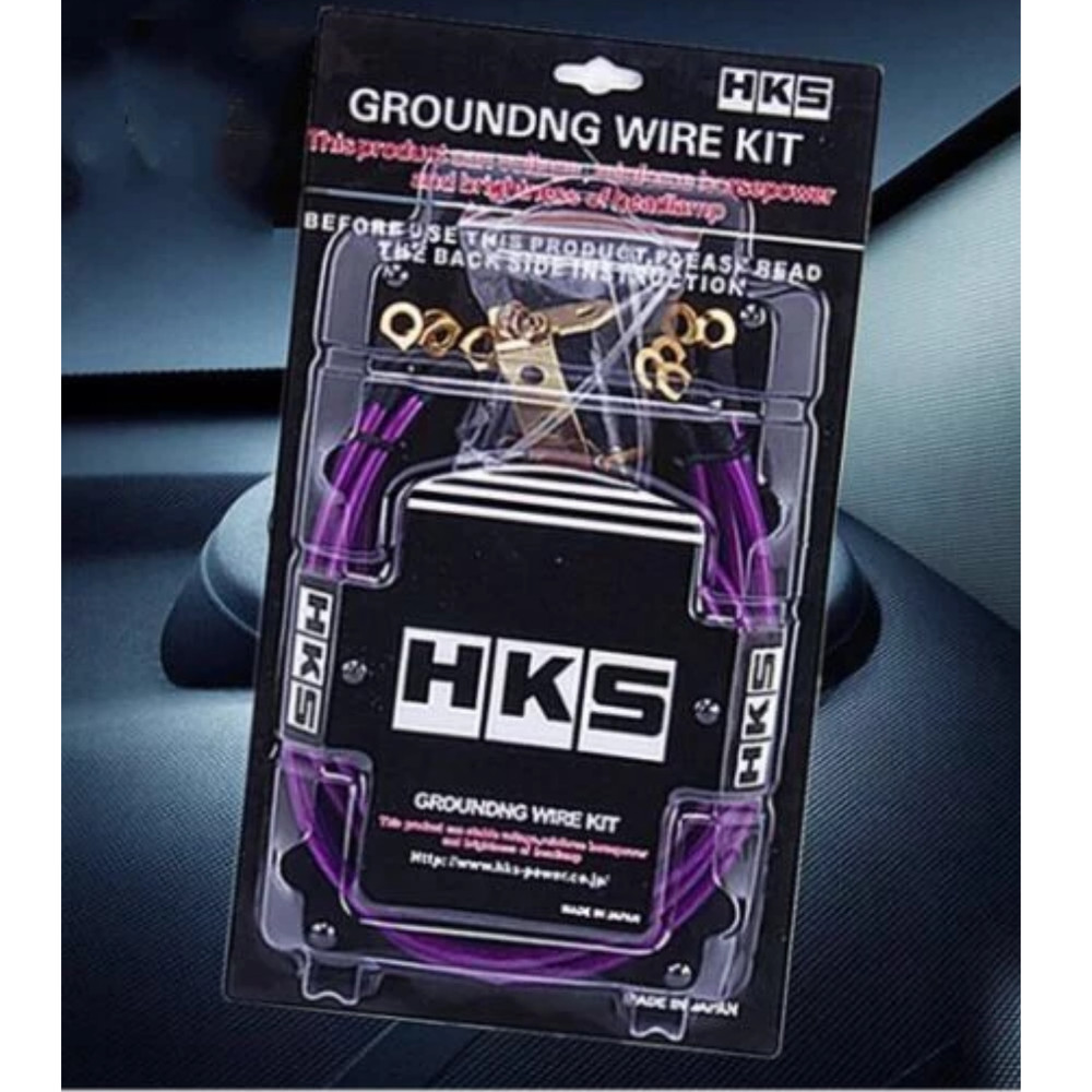 Universal 5 Points HKS Super Earth Cable Wire Grounding Kit Performance Blue