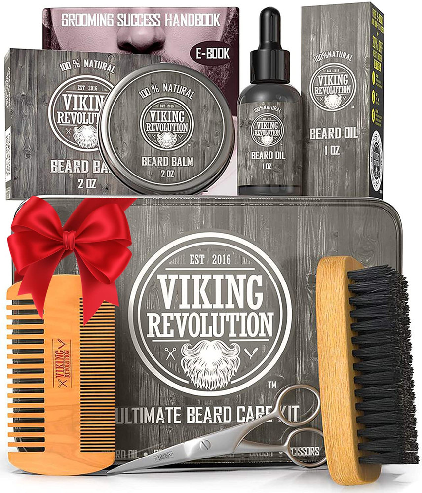 - Ultimate Beard Kit - Beard Grooming Kit with Beard Brush, Beard Comb, Beard Ba