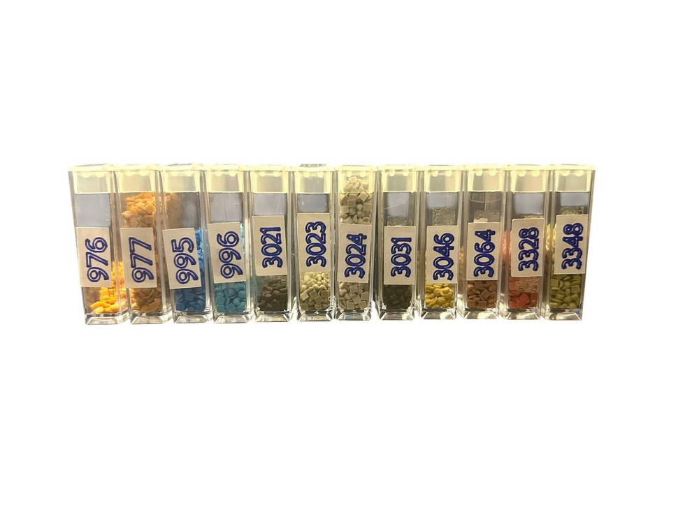 Diamond Painting Replacement Square Drills In Labeled Containers