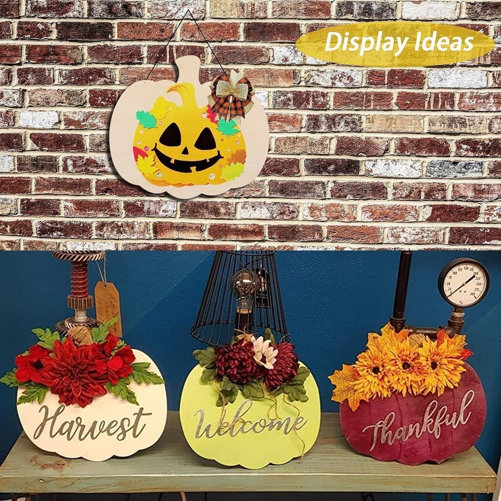 Blank Pumpkin Shape Cutouts for DIY Crafts