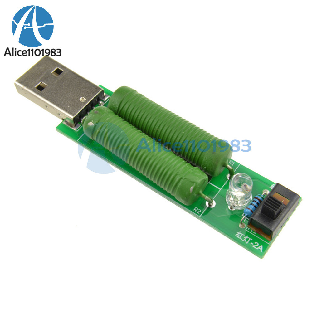 USB Load resistorPower Resistors Mobile Power Aging Resistance module 1A 2A