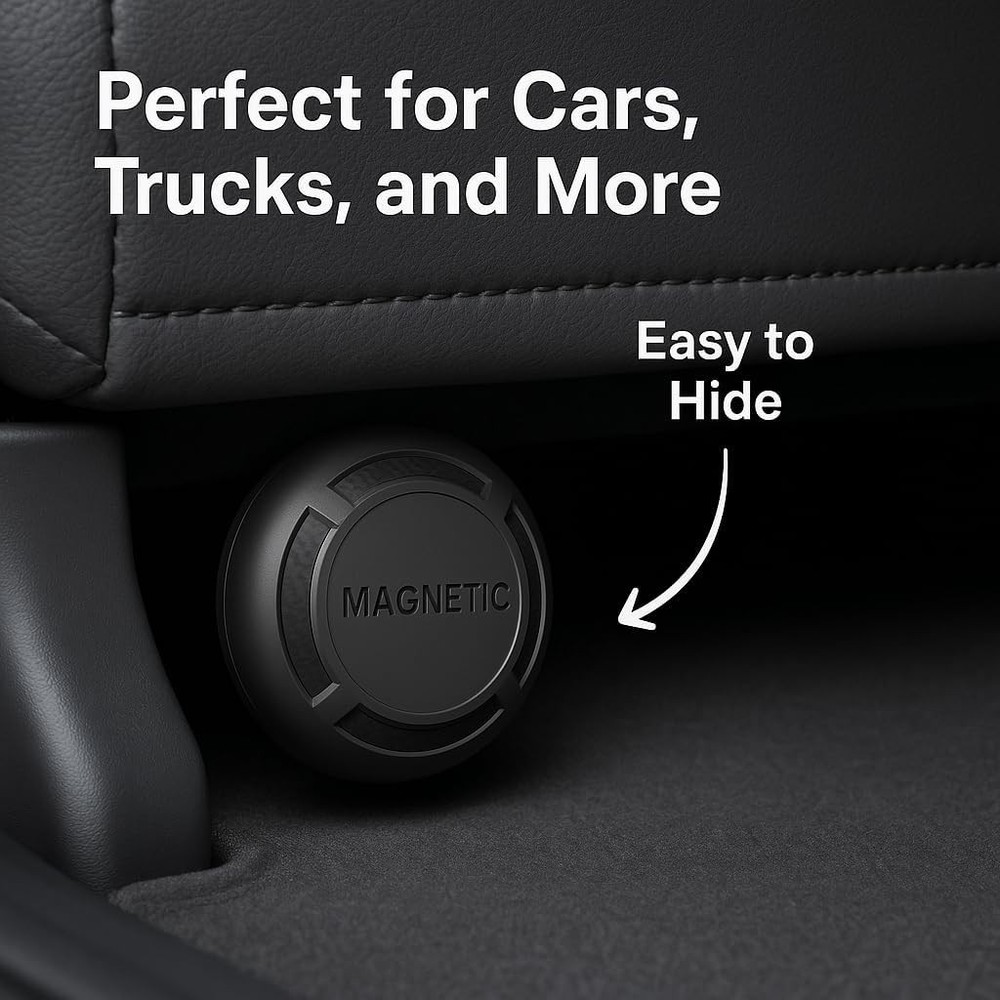 Magnetic Hidden GPS Tracker for Vehicles – No Subscription, Android Compatibl...