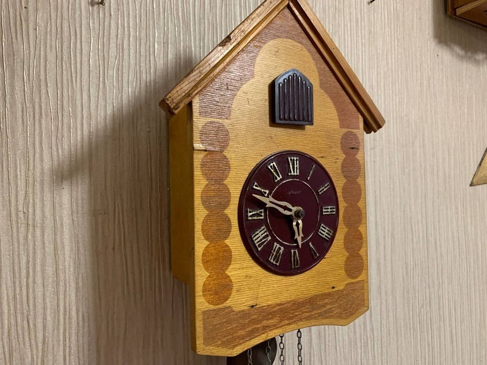 Soviet Vintage Cuckoo clock, USSR clock, Soviet working clock, Working cuckoo