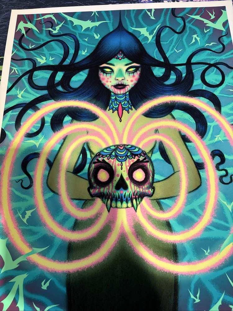Tara McPherson , Rare Magnetic Witch , In Perfect Condition , Signed And Num.