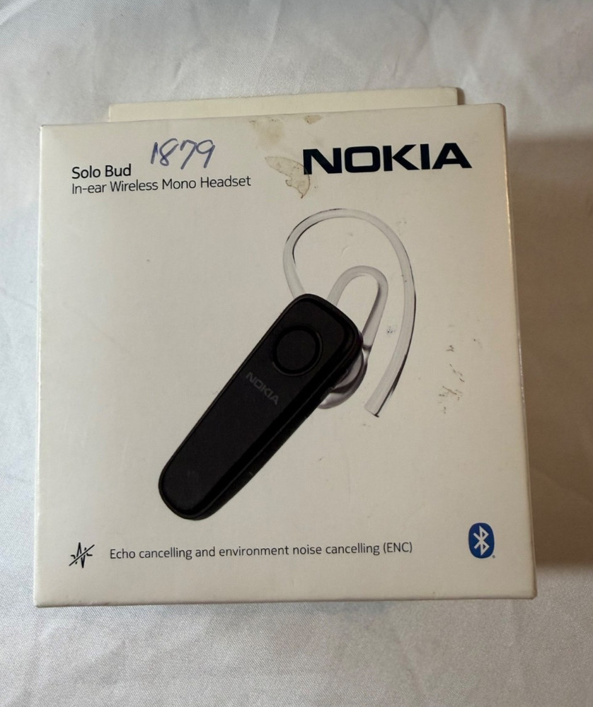 Nokia Solo Bud + In Ear  Mono Headset Bluetooth - Black