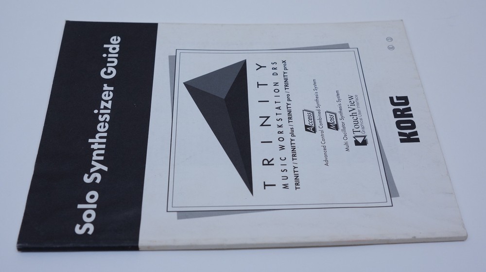 Original Korg Trinity SOLO-TRI User Guide Manual