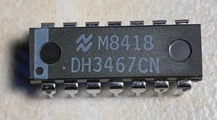 National DH3467CN Memory/Clock Driver - NOS