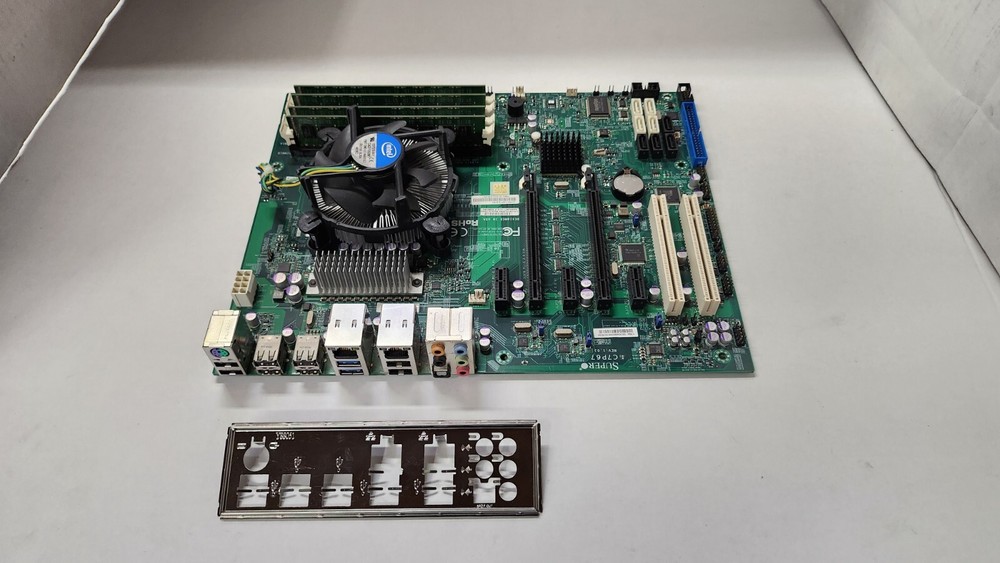 Supermicro motherboard C7P67, CPU & Memory combo