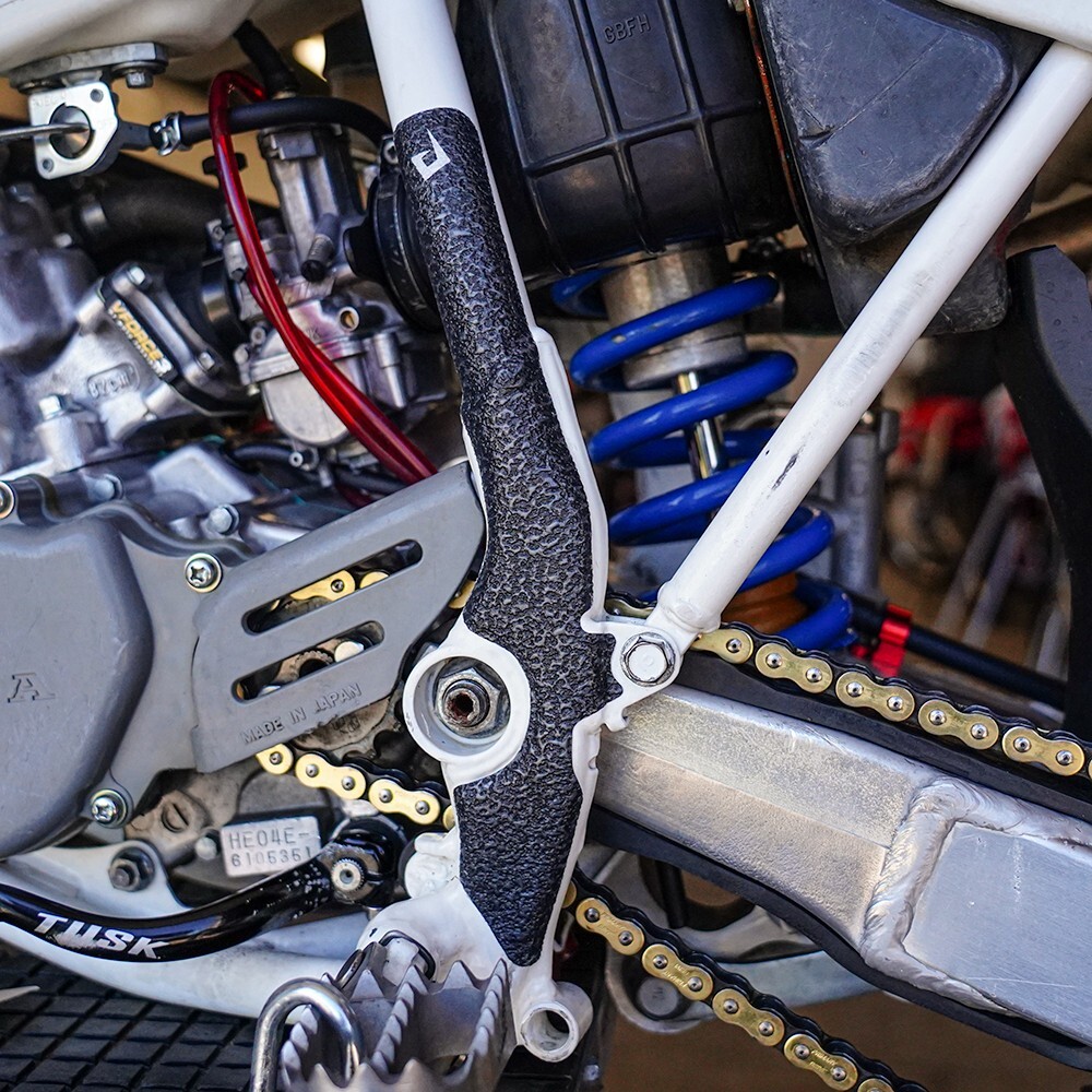 Black Frame Guards 2003-2007 Honda CR85 Grip Tape Protectors CR 85 CR85R CR85RB