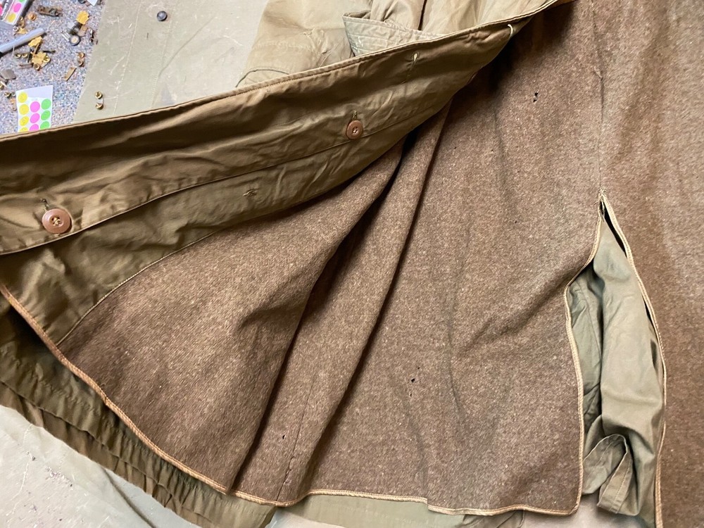 ORIGINAL WWII US ARMY WINTER OFFICER M1938 GREATCOAT OVERCOAT-38R