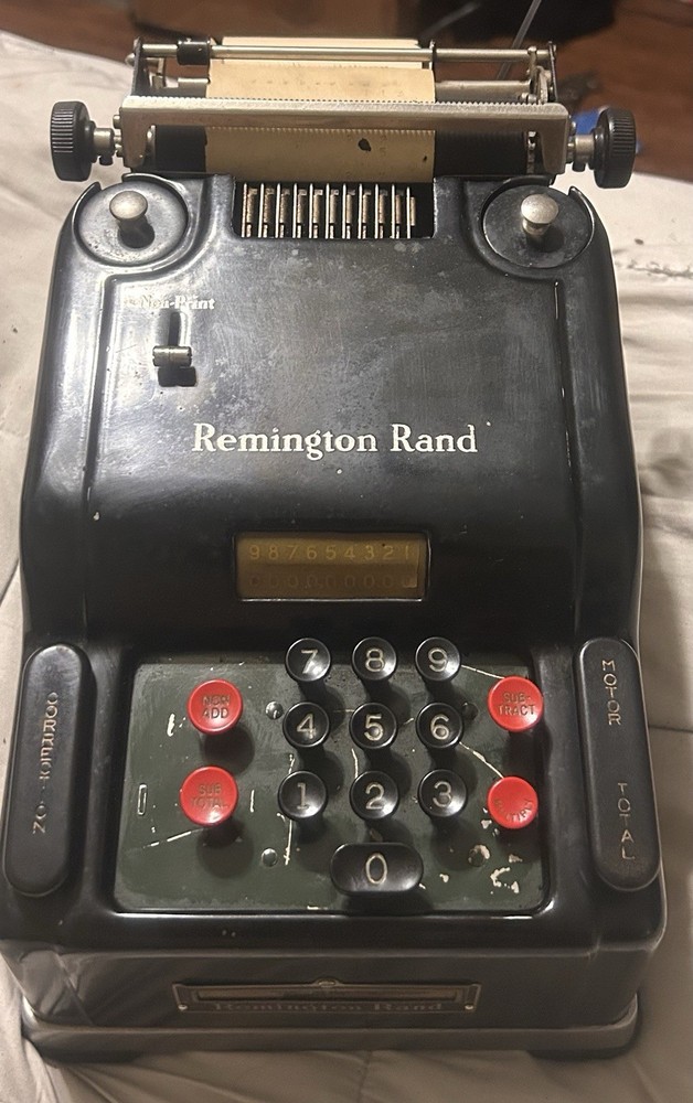 Remington Rand Vintage Adding Machine Calculator