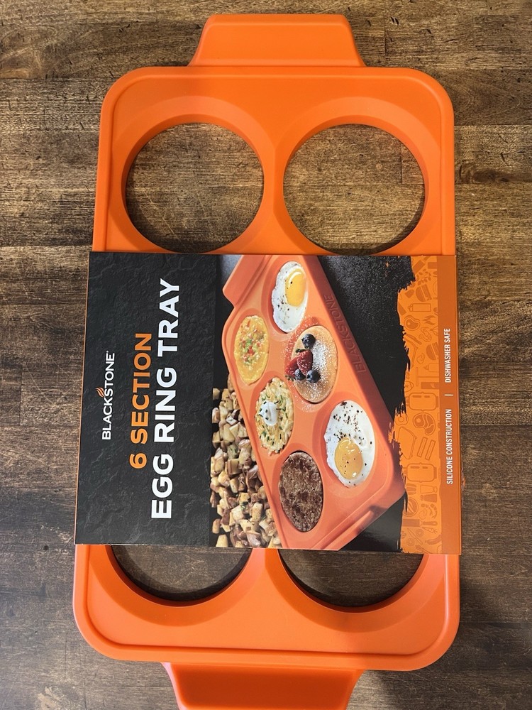Blackstone Silicone 6-Section Egg Ring/Mold Tray New, Never Used
