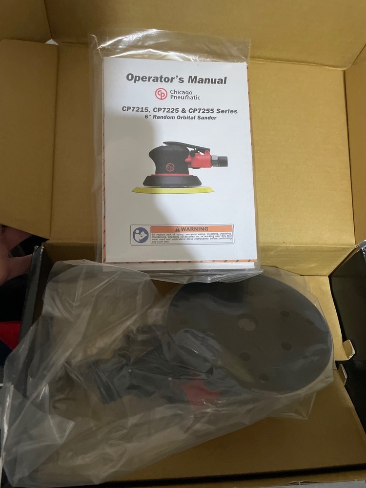 chicargo pneumatic orbital sander 150mm