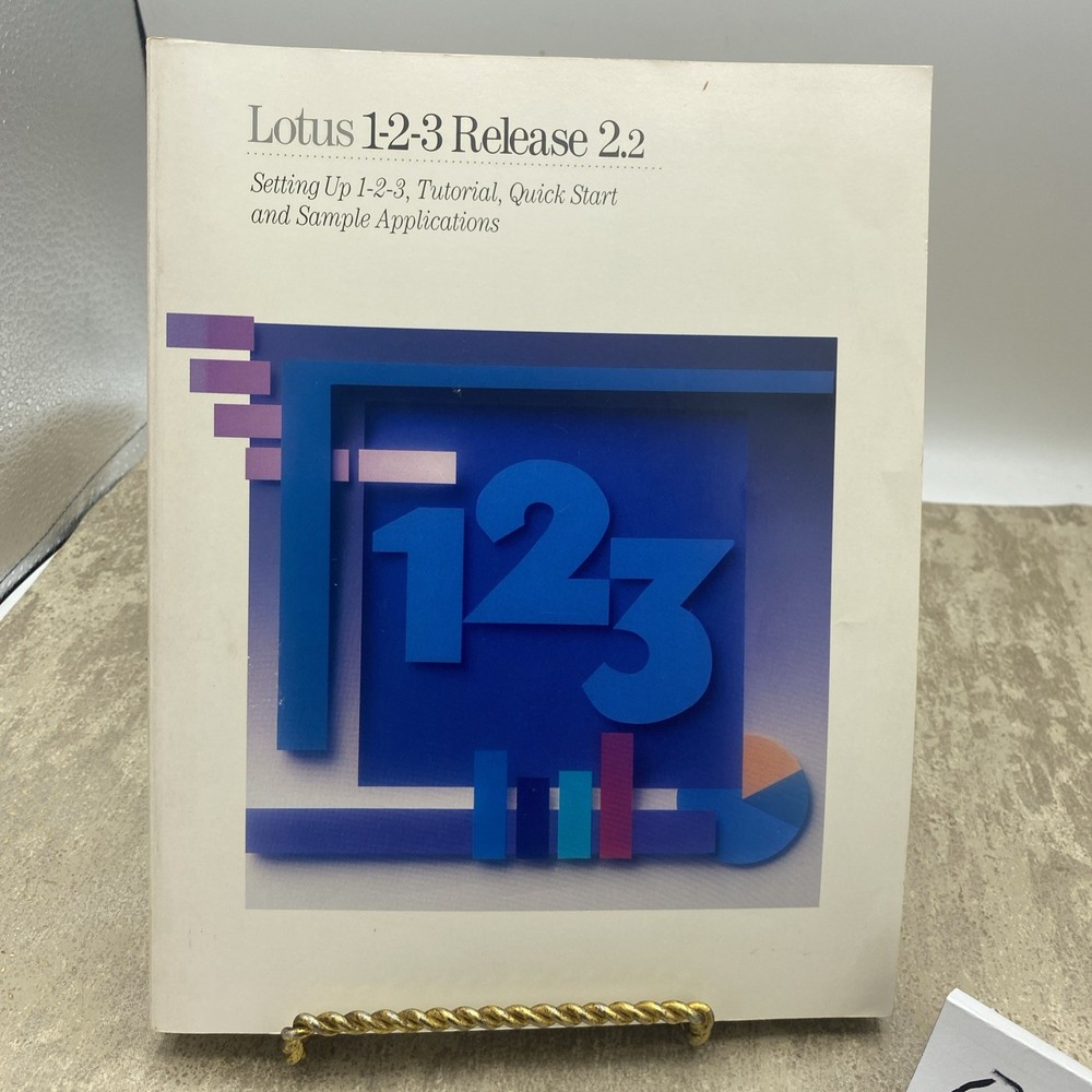 IBM LOTUS 123 RELEASE 2.2/ Setting Up, Quick Start & Samples Manual Only
