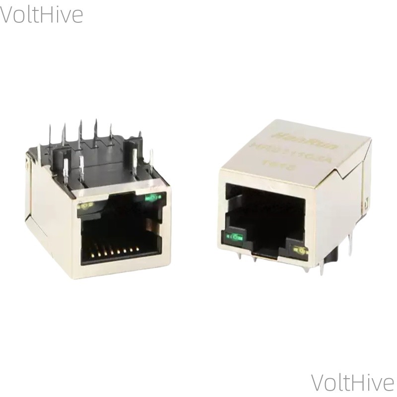 2PCS HR911105A RJ45 Socket - with LED Light Network Isolation Transformer Filter