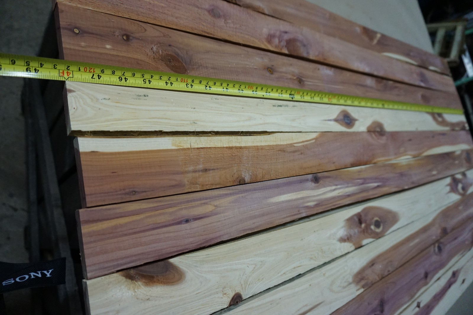 10 Pieces of Aromatic Eastern Red Cedar Boards 1/2" x 2 1/2" x 48" long