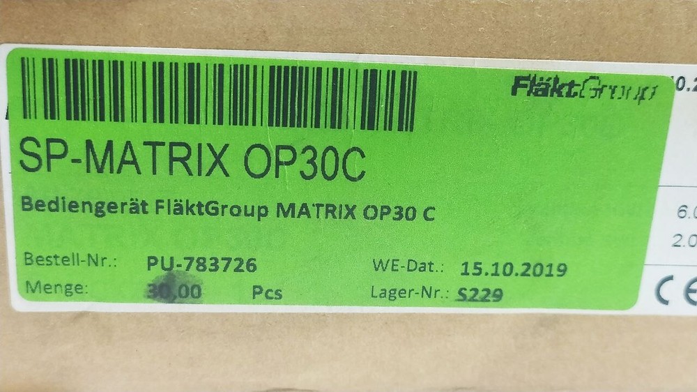 DENCOHAPPEL SP-MATRIX OP30C CONTROL UNIT