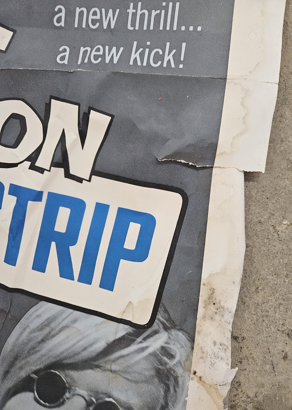 Vintage Original Riot On Sunset Strip 1967 Movie Film Poster SEE DAMAGE RARE🌴🎬