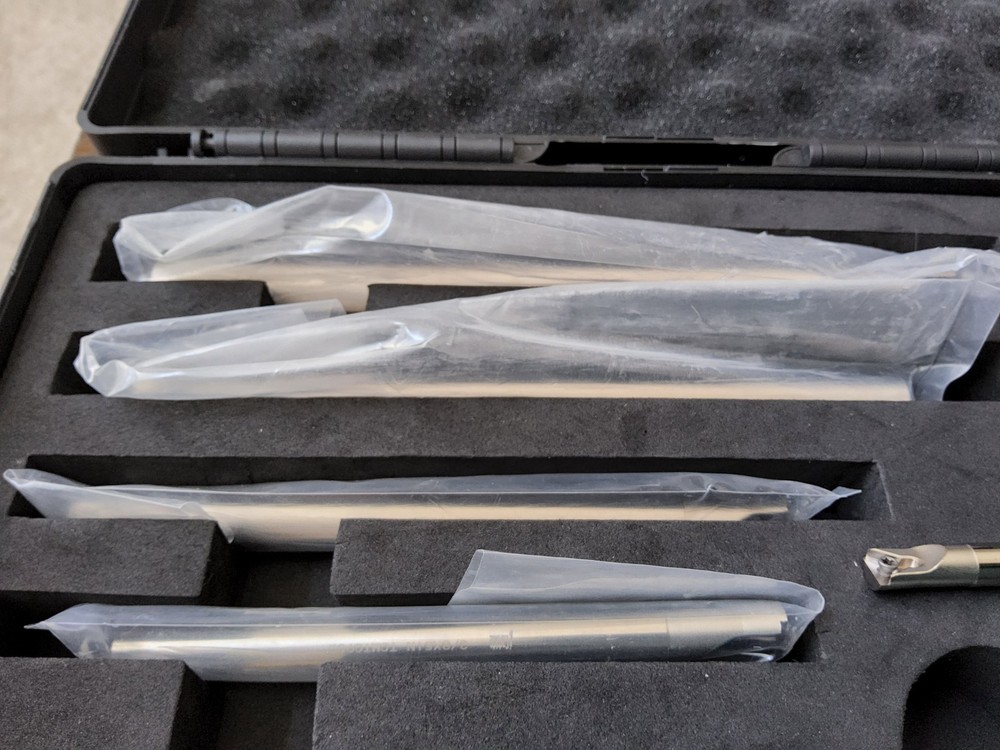 iCarbide INDEXABLE BORING BAR & Carbide Inserts w/Case