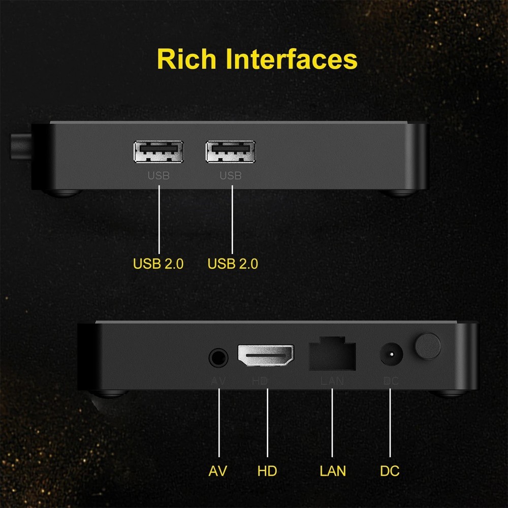 Velec Smart TV Box Android 16 16+256GB 4K Video Decoding High-End Streaming
