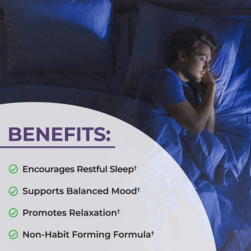 Sleep Support Improve Quality Fall Asleep Quickly Emotional Stability 120 Count