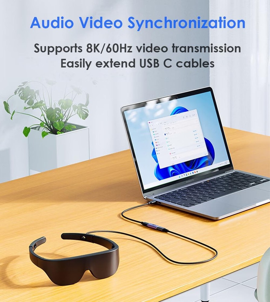 USB C Female to Adapter, C Coupler, Type C Cable Extender Gray