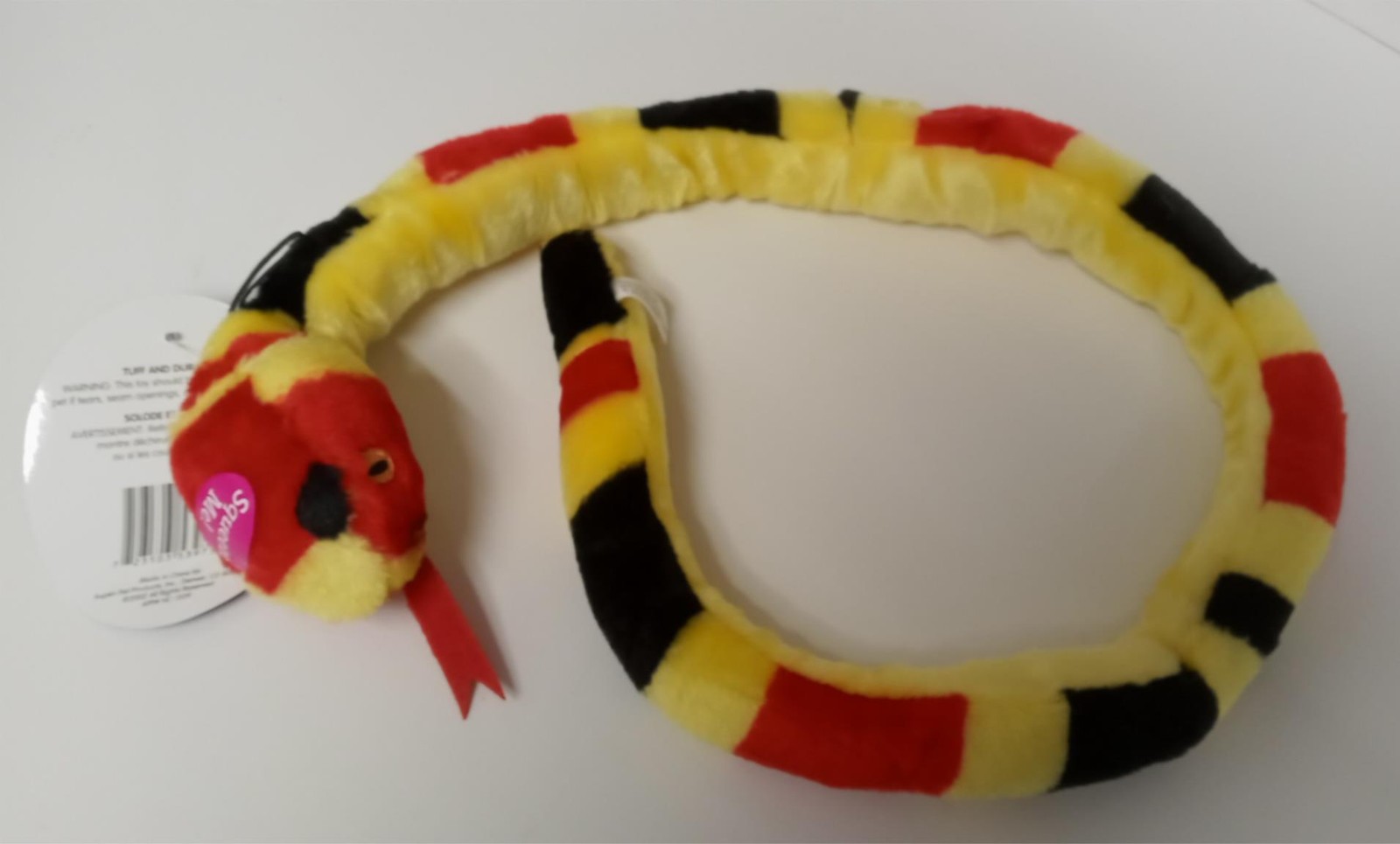 Booda Soft Bite Plush Snakes For Dogs Assorted Colors
