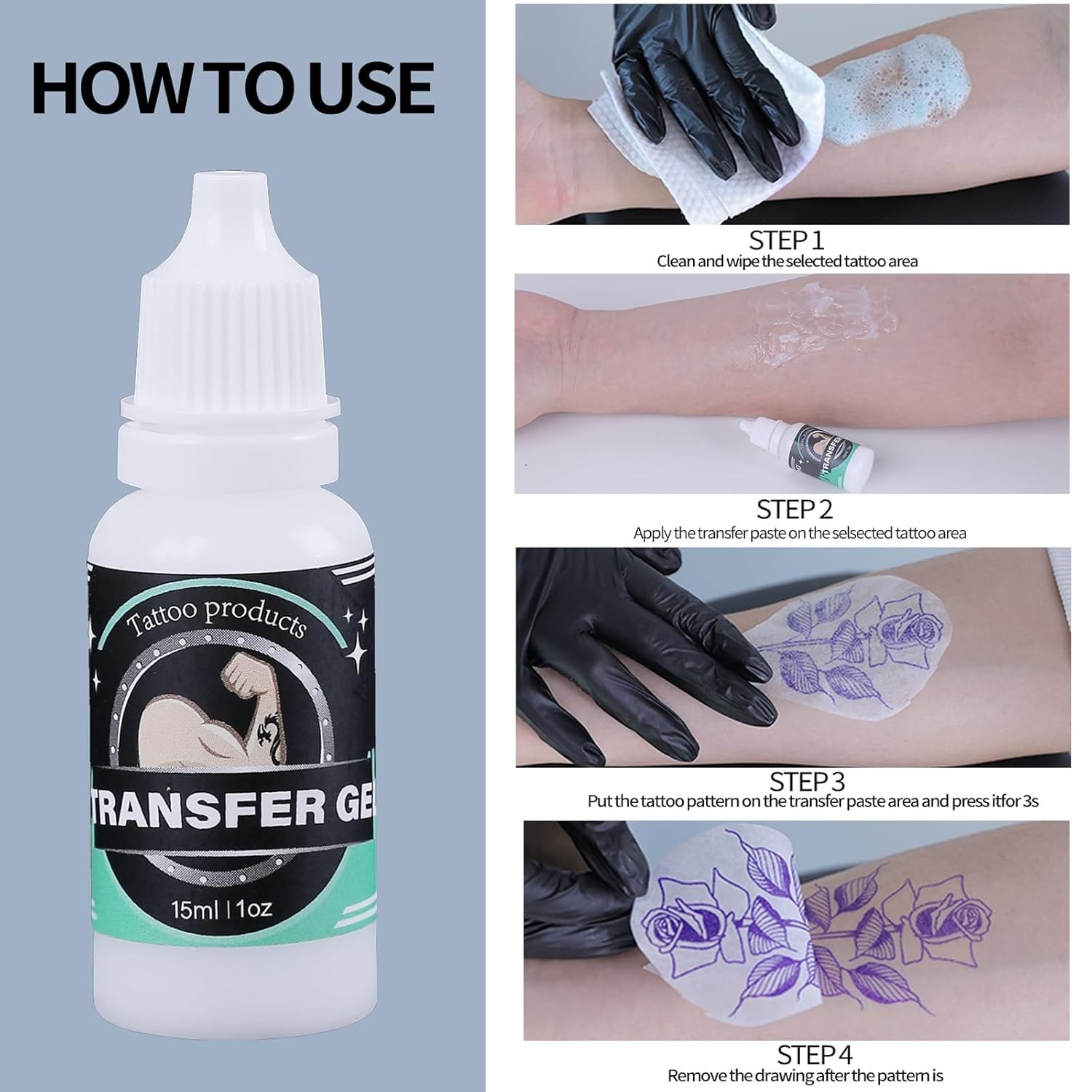 Wireless Tattoo Gun Kit for Beginners Digital Led Display Ink 10 PCS Cartridges