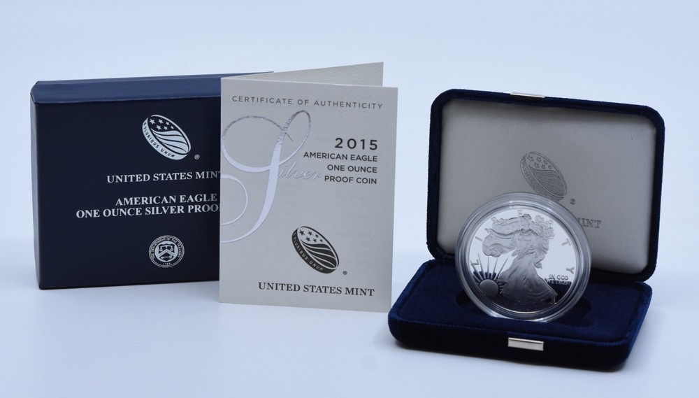 2015-W $1 American Proof Silver Eagle in Original Government Packaging
