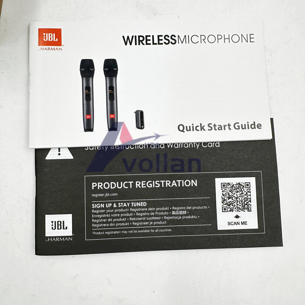 JBLWIRELESSMICAM 2 Wireless Dynamic Microphones with Receiver New US stock