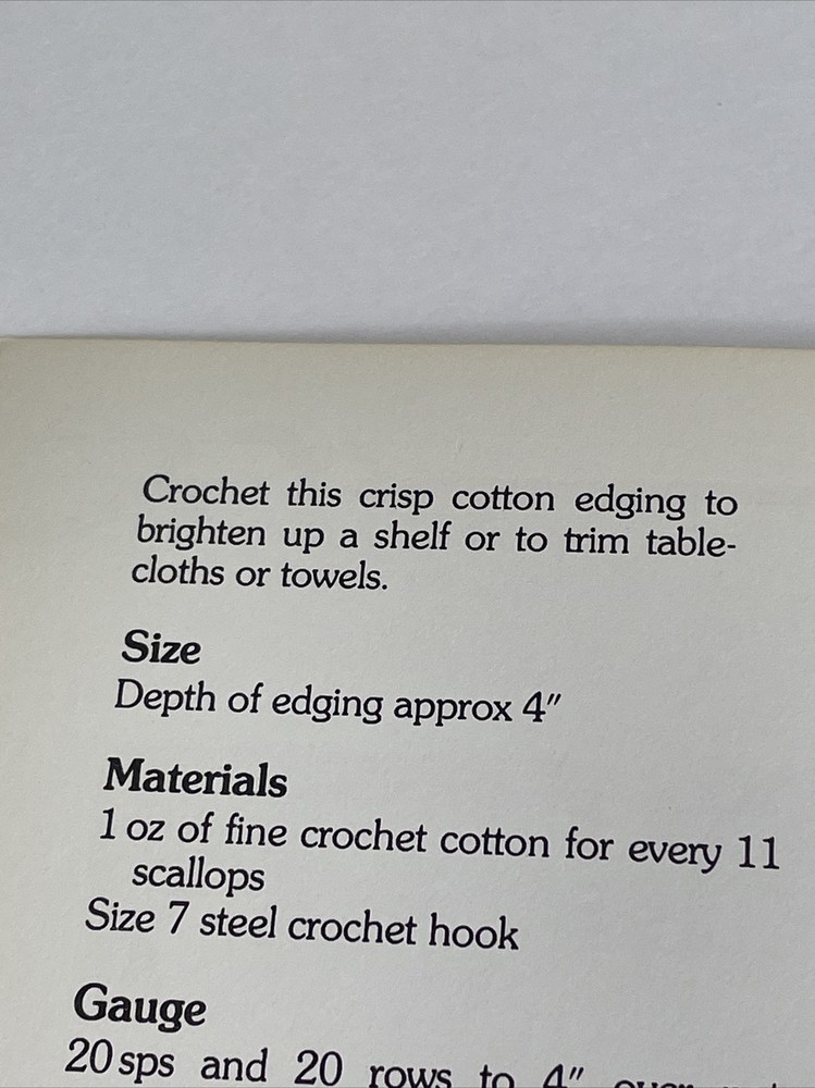 Marshall Cavendish Shelf Trim Home Decor Crochet Pattern