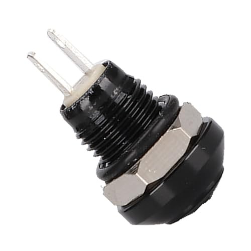 Momentary Push Button Switch, 1A 24V 8mm Mini No Lock Round Switch Mini Black