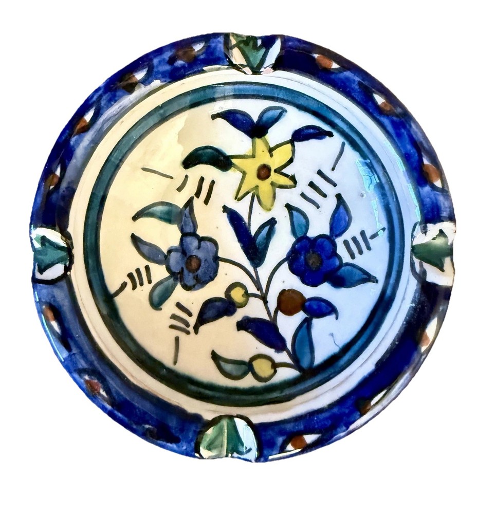 hand-painted Armenian ceramic dish from Jerusalem